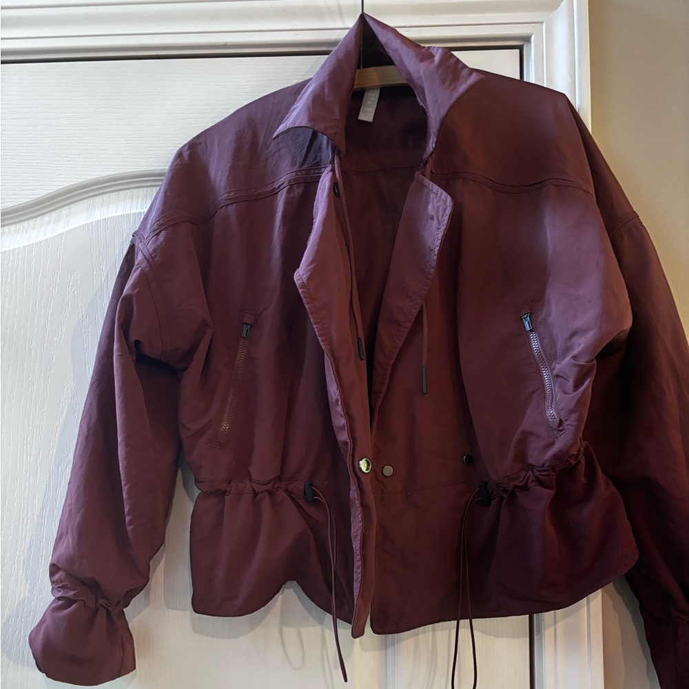 Athleta Burgundy Jacket, xxs